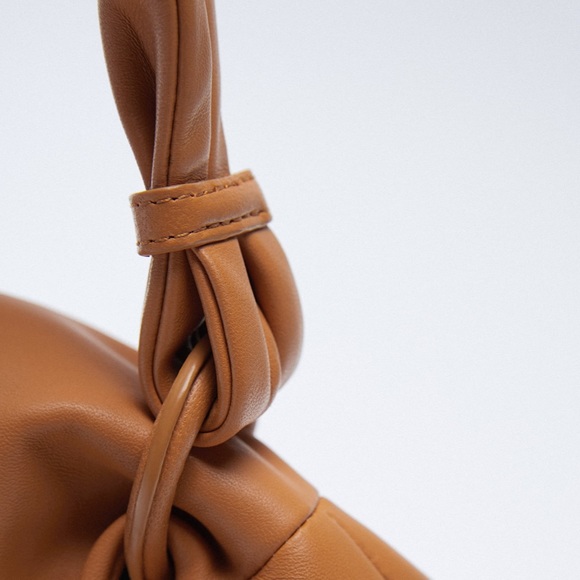 ZARA BNWT Leather Flap Shoulder Bag - Picture 5 of 7